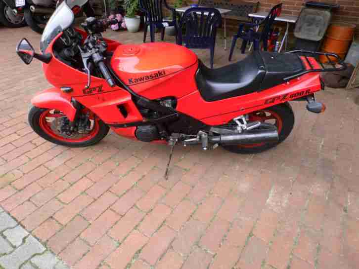 Kawasaki, GPZ 600R, Bj 2 1989, TYP ZX600A, rot, TOP ZUSTAND,32000km, RARITÄT