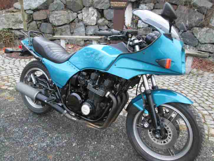 Kawasaki GPZ 750 Unitrac mit 4-in-1 Scheibel Auspuffanl. +Superbikeumbau EZ 1987