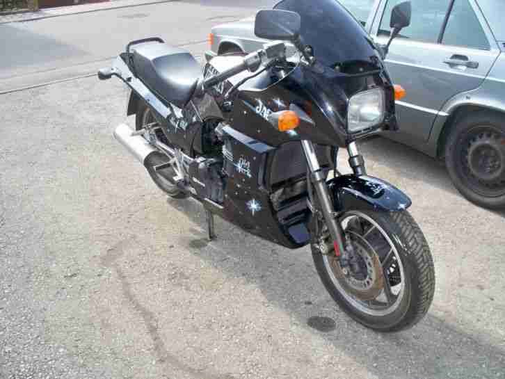 Kawasaki GPZ 900 Bj. 85, MRA Scheibe, Hänsle Auspuff, zurück versetzte Fußrasten