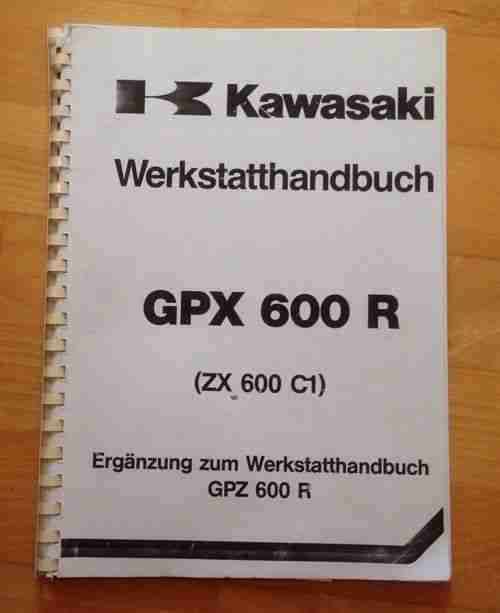 Kawasaki Gpx 600 R Werkstatthandbuch