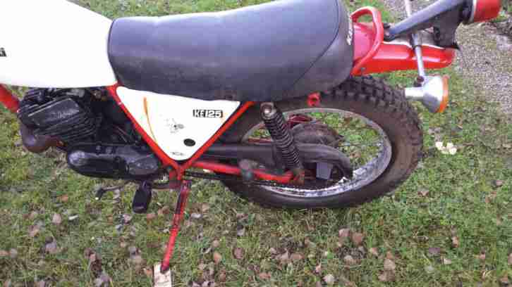 Kawasaki KE 125 (Enduro) Bj 76 zum Restaurieren oder Ausschlachten