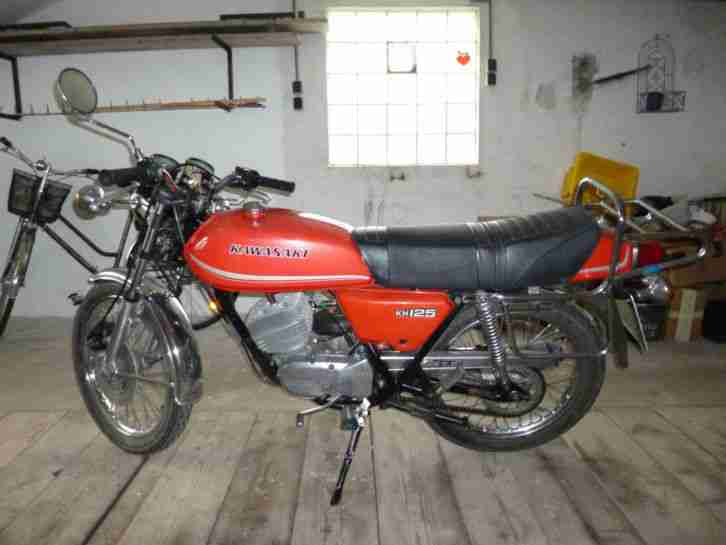 Kawasaki KH 125 A, mit Drehschiebermotor