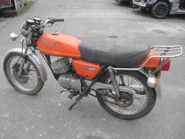 Kawasaki KH 125 Baujahr 1978 wie abgebildet,,ZWEITAKTER,,mit Deutschem KFZ Brief