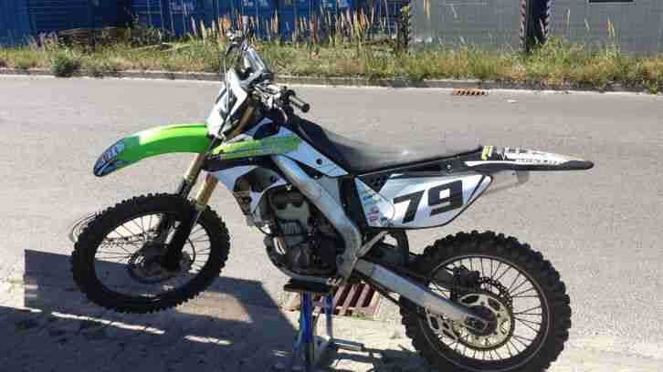 Kawasaki KXF 250, guter Zustand, frisch aus der Werkstatt, nur Hobby ZAP FMF