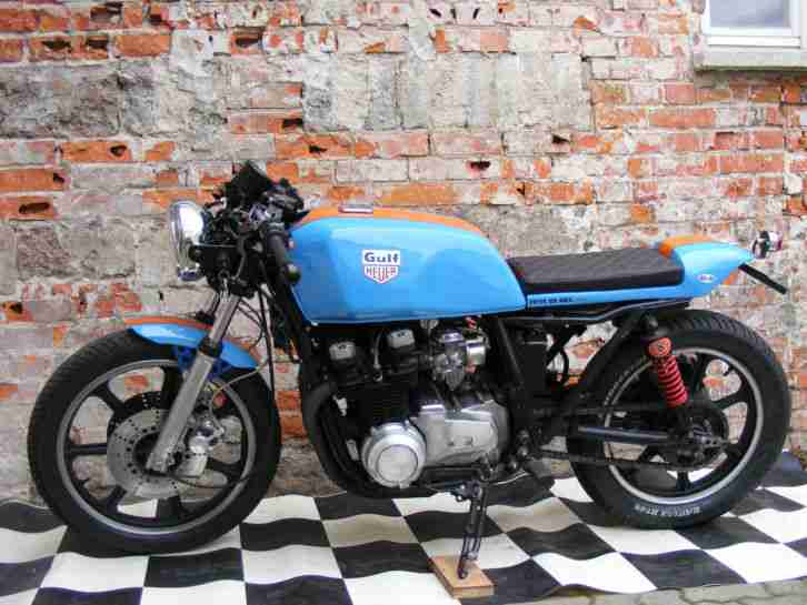 Kawasaki KZ 750 Cafe Racer Custombike Streetfighter Honda Spiegel Oldtimer