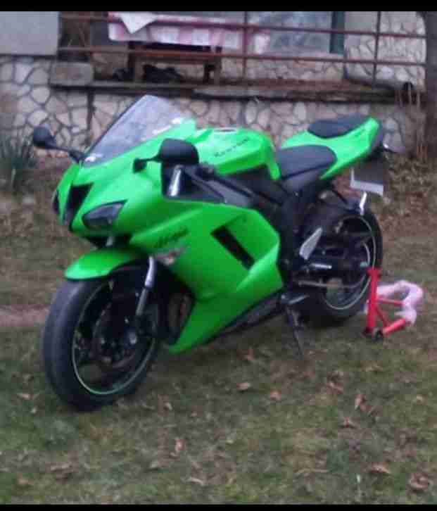 Kawasaki Ninja ZX6R 600, 2008, 136ps, ZX-6R, LED lights, heated grips, sliders