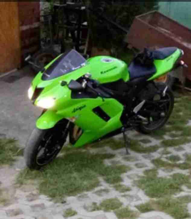 Kawasaki Ninja ZX6R 600, 2008, 136ps, ZX-6R, LED lights, heated grips, sliders