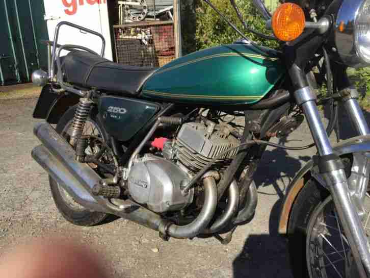 Kawasaki S1 Mach 1 EZ.: 02/1975, Motor läuft, Originalzustand, 22TKM 250ccm