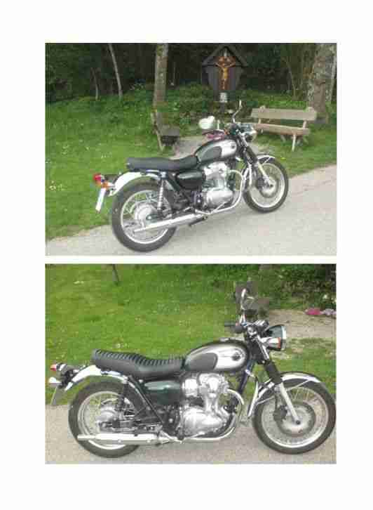 Kawasaki W800 - wie neu - in british racing green