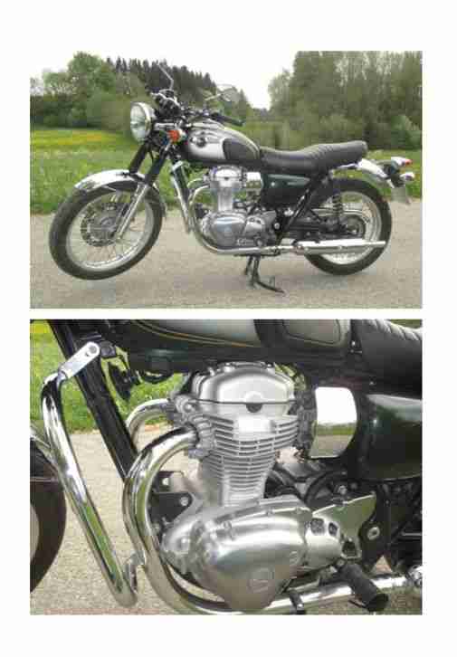 Kawasaki W800 - wie neu - in british racing green