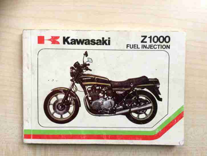 Kawasaki Z 1000 Bord , bzw. Inspektionheft (selten)