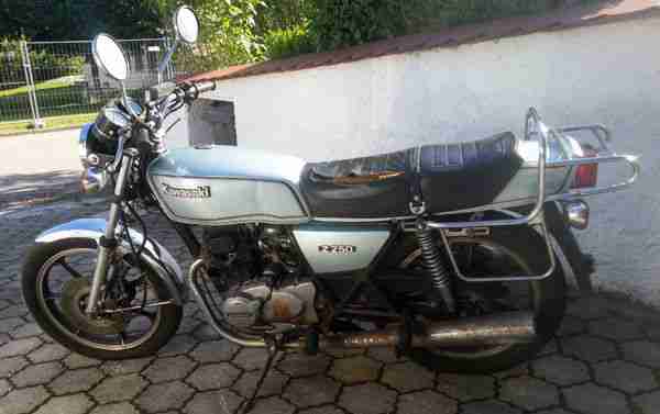 Kawasaki Z250 A, Baujahr 1979, Motorschaden, 25000 km