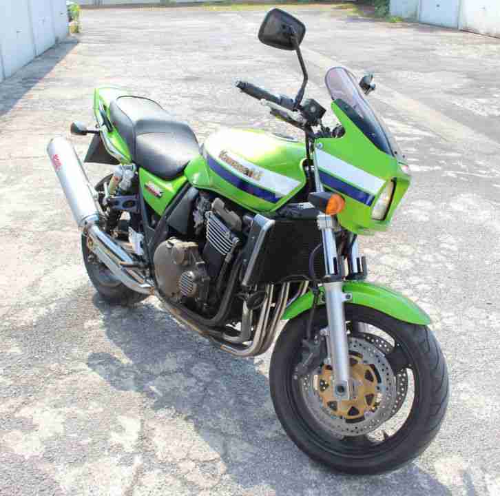 Kawasaki ZRX 1200 R in Kawa Grün Metallic Top Zustand