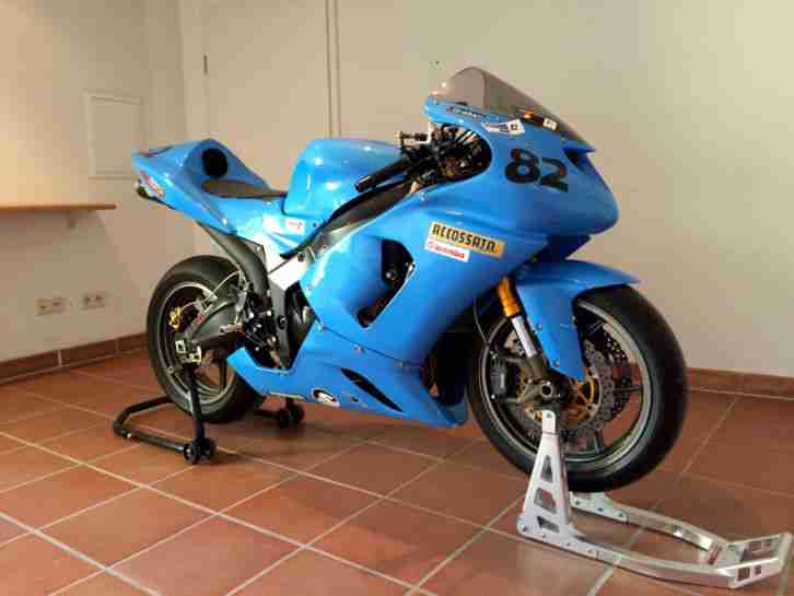Kawasaki ZX-6R 636 Rennmotorrad Rennstrecke