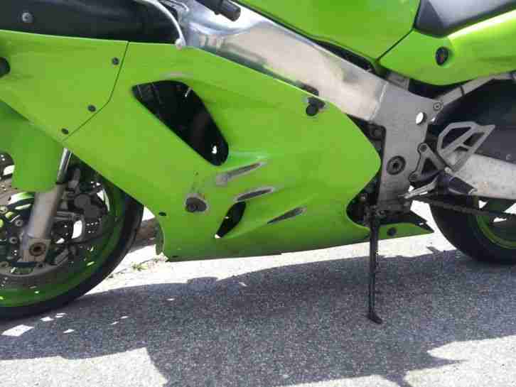 Kawasaki ZX750L 34000km gruen neue Bereifung HU 6/2015