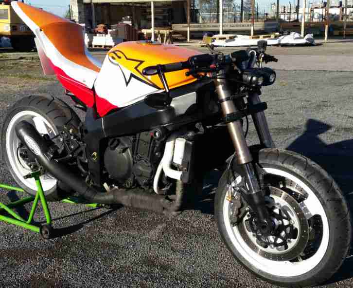 Kawasaki ZX7R Einzelstück , Naked Bike, Streetfighter, Alpinestars, Repsol