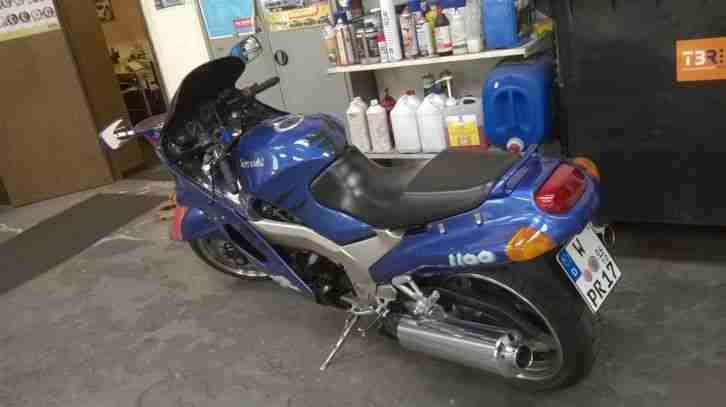 Kawasaki ZZR 1100 ZXT 10 D blau TOP ZUSTAND