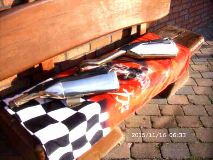 Kawasaki original Auspuffanlage mit Powerwalze