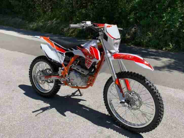 Kayo K2 Enduro Motocross Dirtbike Motorrad orange weiss