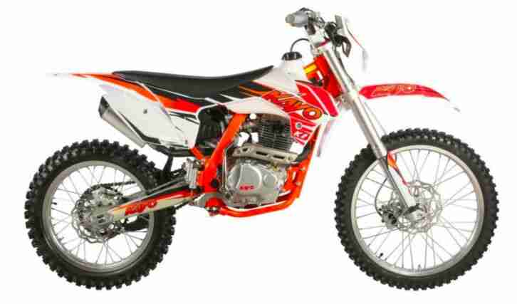 Kayo K2 Enduro Motocross Dirtbike Motorrad orange weiss