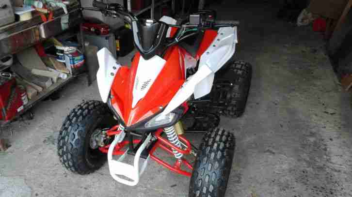 Kinder Quad S-14 125 cc Motor Miniquad 125 ccm orange/weiß Speedy
