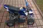 Kinderquad Miniquad Farbe: blau weis , 50 ccm