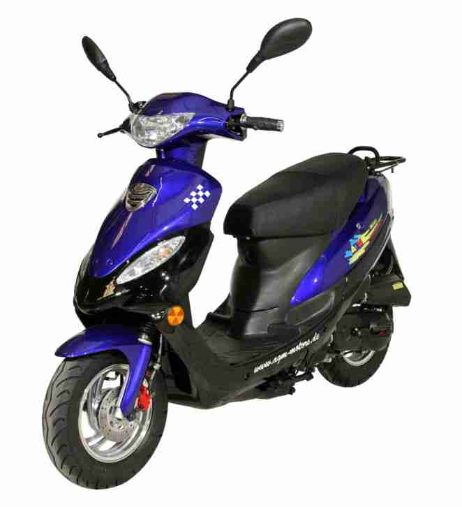 Kleinkraftrad Roller 25km/h GMX 450 Motorroller Mofa 50ccm Leichtkraftrad Mokick