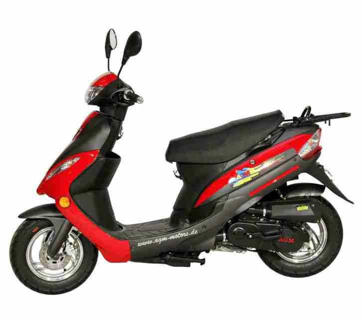 Kleinkraftrad Roller 25km/h GMX 450 Motorroller Mofa 50ccm Leichtkraftrad Mokick