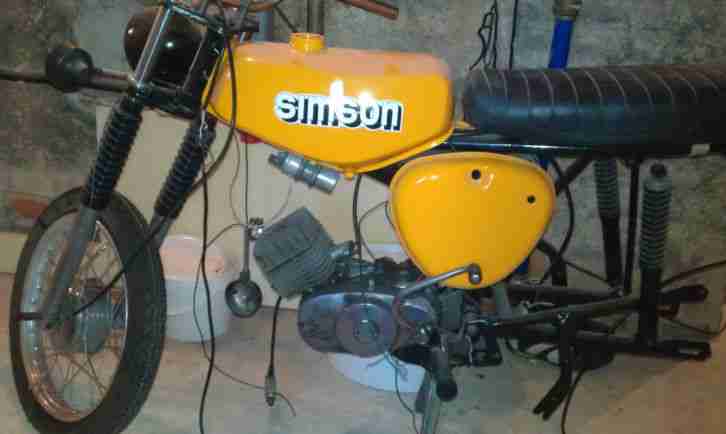 Konvolut, Simson s50 BJ/76 mit DDR-Betriebserlaubnis