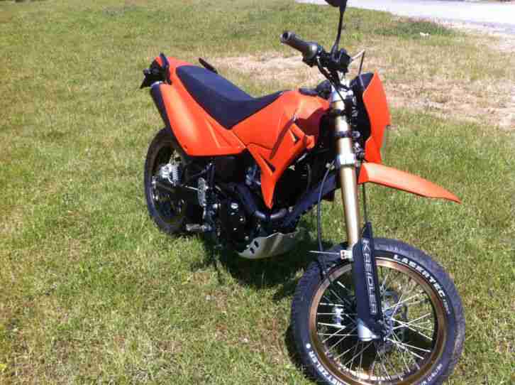 Kreidler 125 DD Supermoto Mit Leder bezogen! top zustand KTM optik