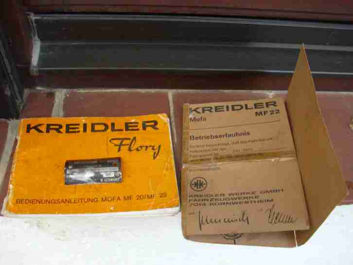 Kreidler Flory MF 22 mit Orginal Papiere .