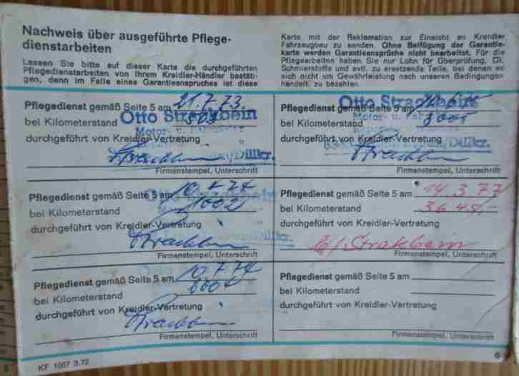 Kreidler MF2 Bj. 1973 mit original Betriebserlaubnis