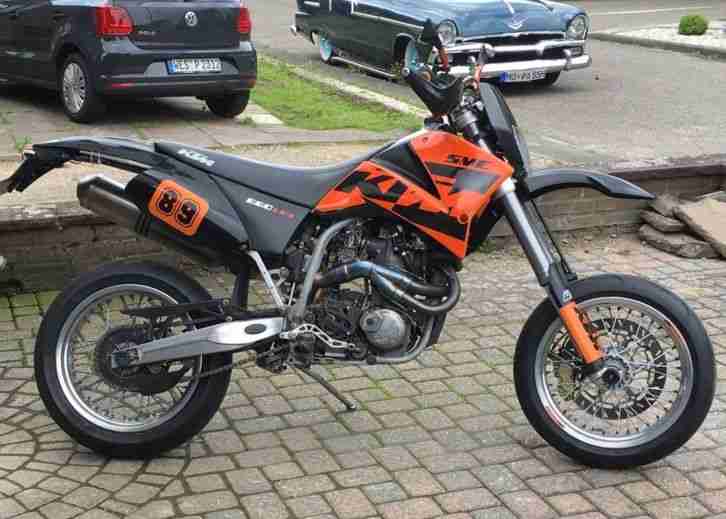 Ktm 660 SMC Akrapovic Komplettanlage TÜV Neu Reifen Neu Lc4
