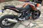 Duke 200 Akrapovic Beleuchtung Sport 125