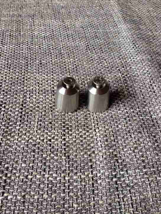 Lenkergewichte Kawasaki Z1000 Edelstahl Massiv Silber Wie Neu Extra Angefertigt