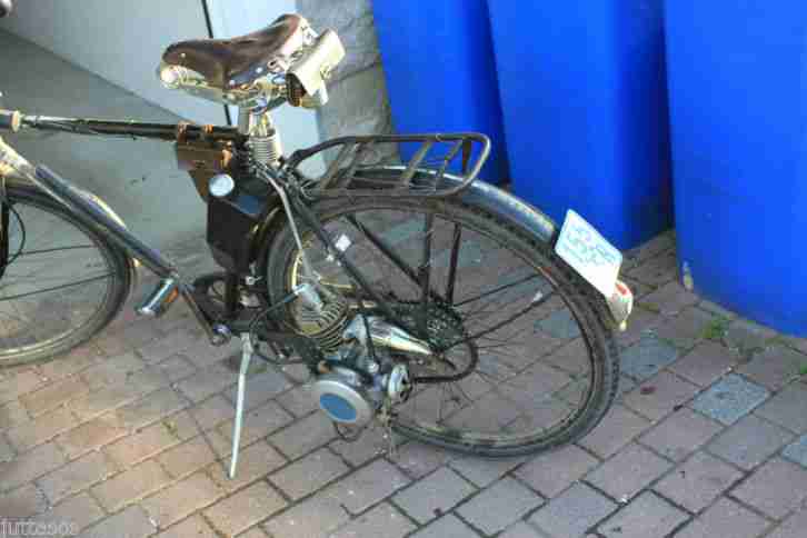 MAW Hühnerschreck mit Miele Fahrrad