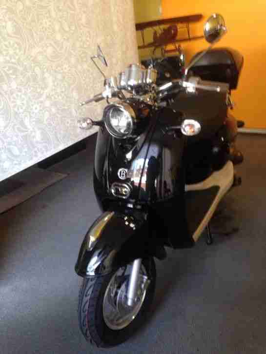 MOTORROLLER 45km h 50 ccm 4TAKT RETRO ROLLER SCOOTER Neu