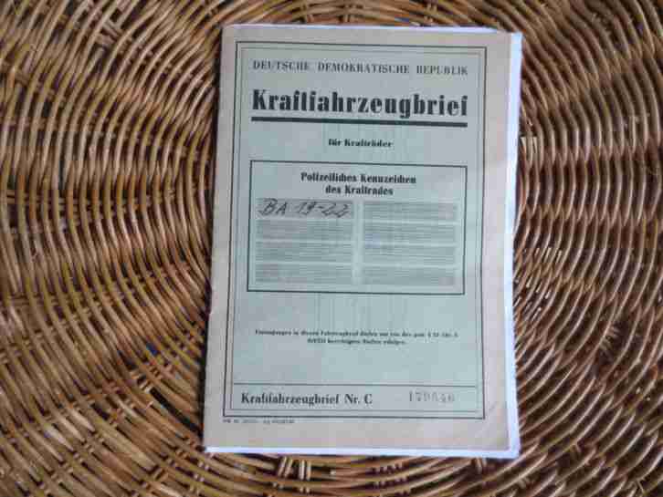 MZ ES 150/1, Originalbrief, Ex. LPG Scharbow, Motor dreht, Getriebe schaltet