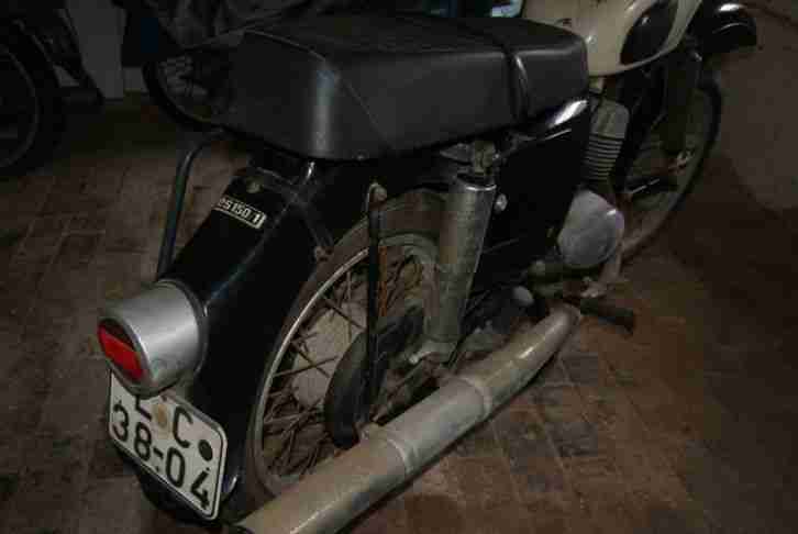 MZ ES 150 Bj. 1975 kompletter Originalzustand, Motor dreht,