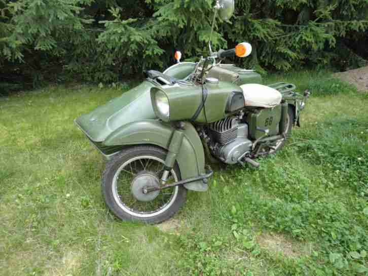 MZ ES 250 / 2 Beiwagen NVA , DDR