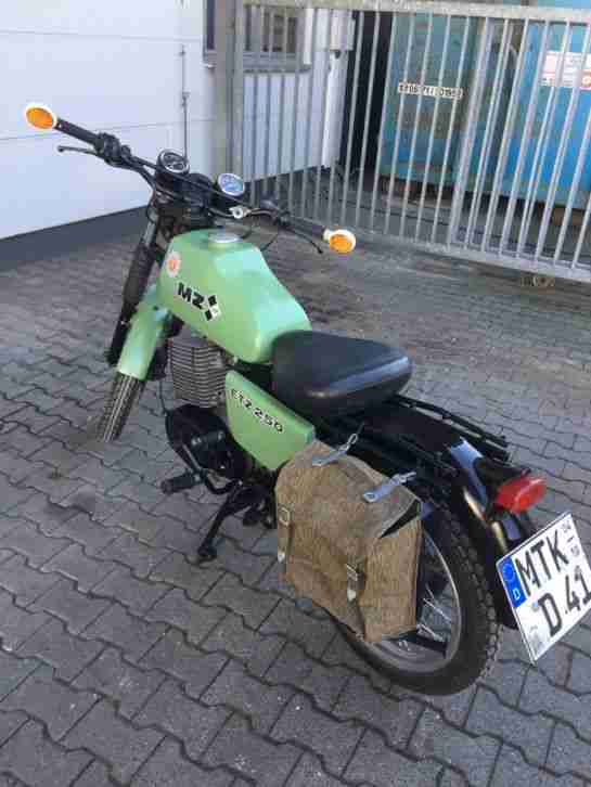 MZ ETZ 250 NVA Volksarmee Volkspolizei Enduro Sebring Auspuff TÜV 1/19