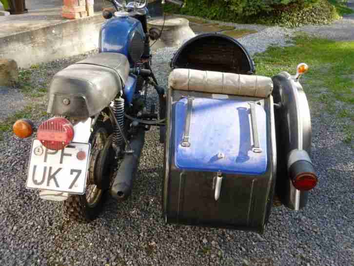 MZ Gespann TS250 Beiwagen Seitenwagen