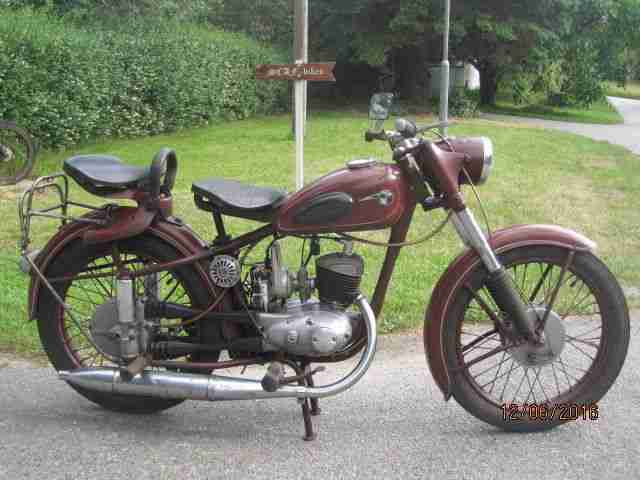 MZ RT 125 / 2 DDR Oldtimer Originallack maron 1958 TÜV neu IFA DKW RT MZ