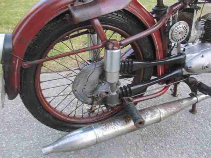 MZ RT 125 /2 Originallack maron Halbnabe DDR Bief Bj. 1957 IFA DKW