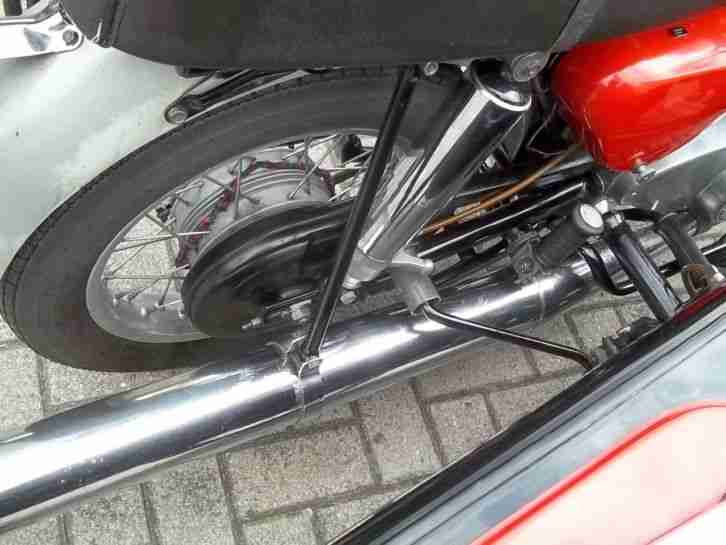 MZ TS 250 Gespann Baujahr 1976 mit Beiwagen Superelastik Motorrad