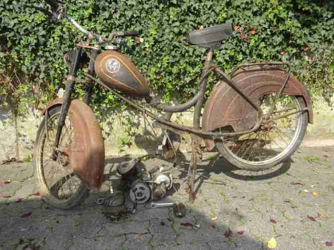 Miele mit Sachs 50 Motor 1956 mit Papieren "Scheunenfund"