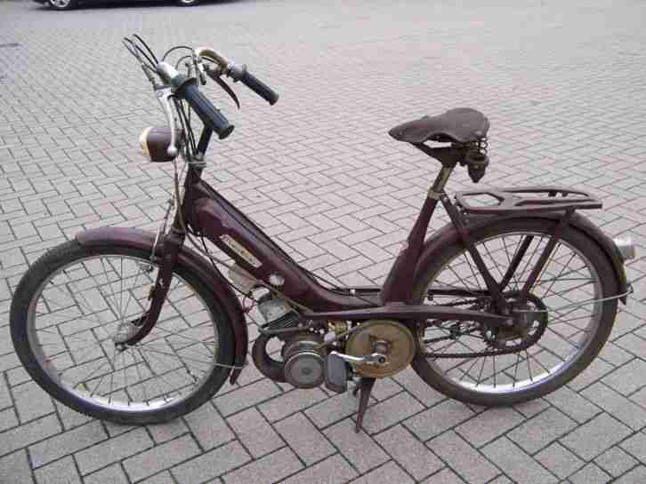 Mobylette M1 - braun - Motor läuft - Mofa - Moped