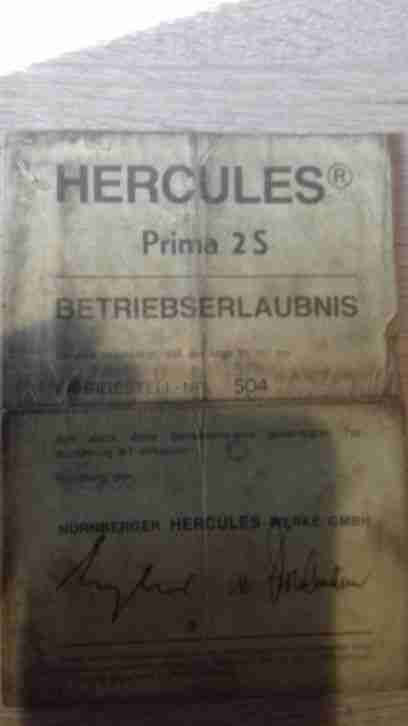 Mofa Hercules Prima 2 S
