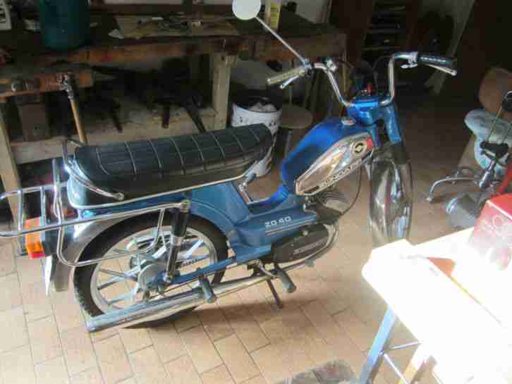 Mokick Zündapp zd40 20.4.1977 mit 13519KM TYP 446300 Farbe33 Originalpapiere
