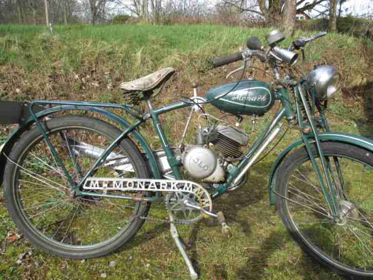 Monark mit ILO Motor fahrbereit schmuckes Original 1939 mit Papiere 98ccm